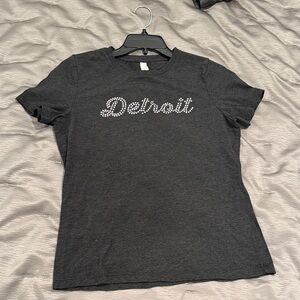 H&M Charcoal Detroit Graphic Tee